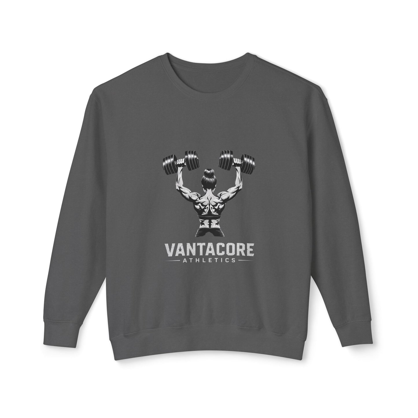 Weightlifting Crewneck Sweatshirt — Vantacore Athletics Dumbbell Design