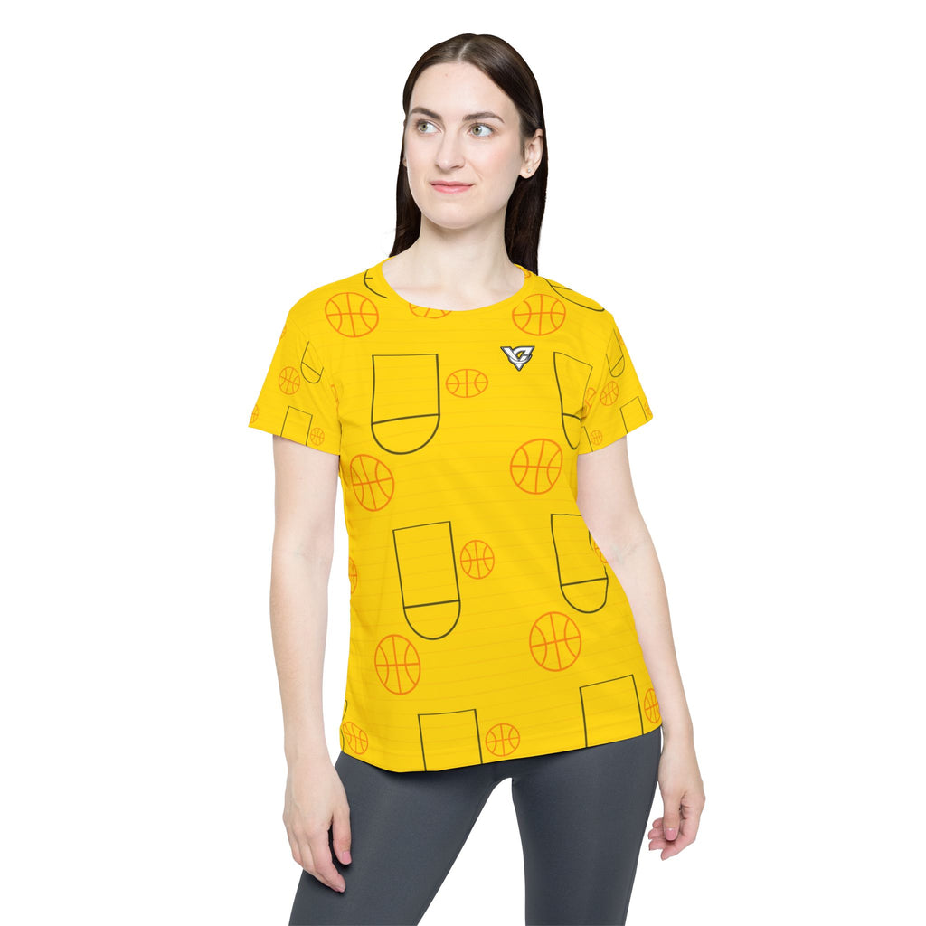 Basketball Neon Citrus Court Seam Women's Sports Jersey