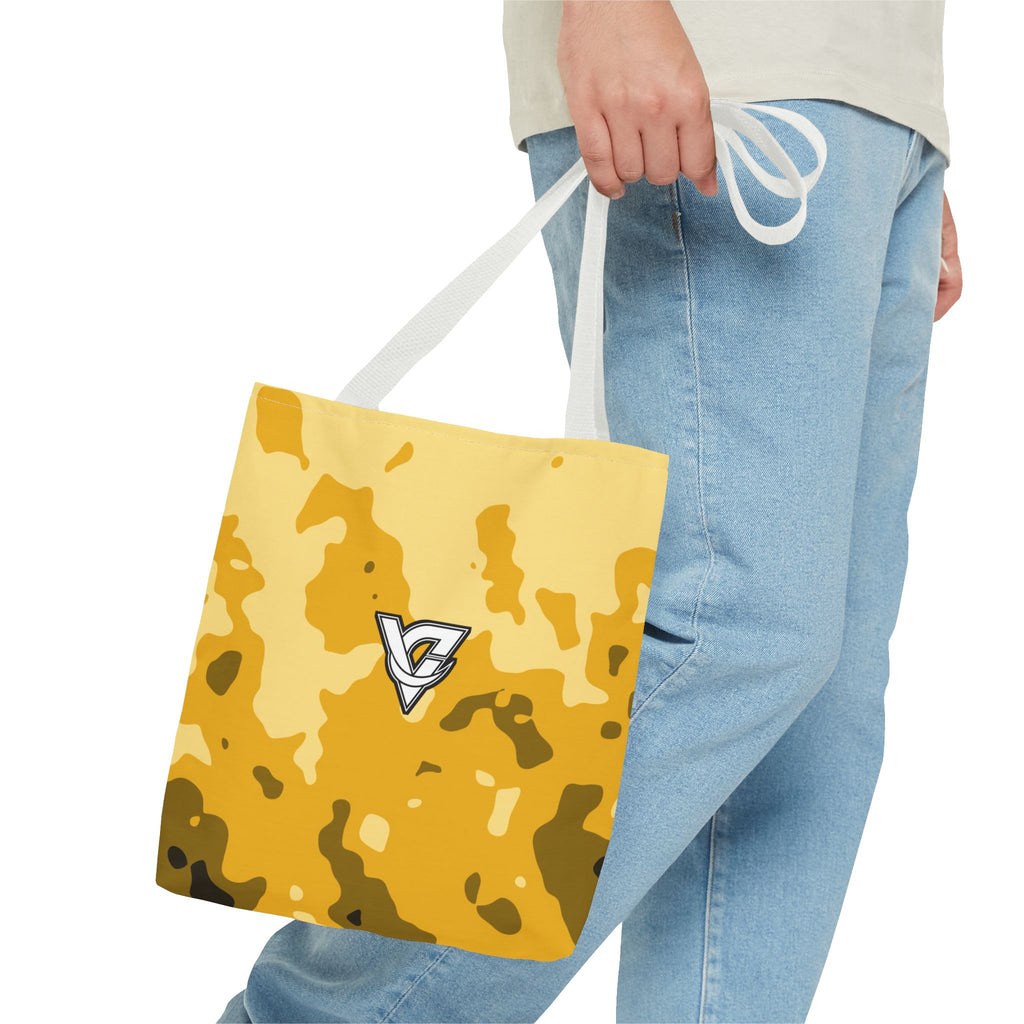 Mustard Magma Tote Bag — All-Over Print Gym & Everyday Tote