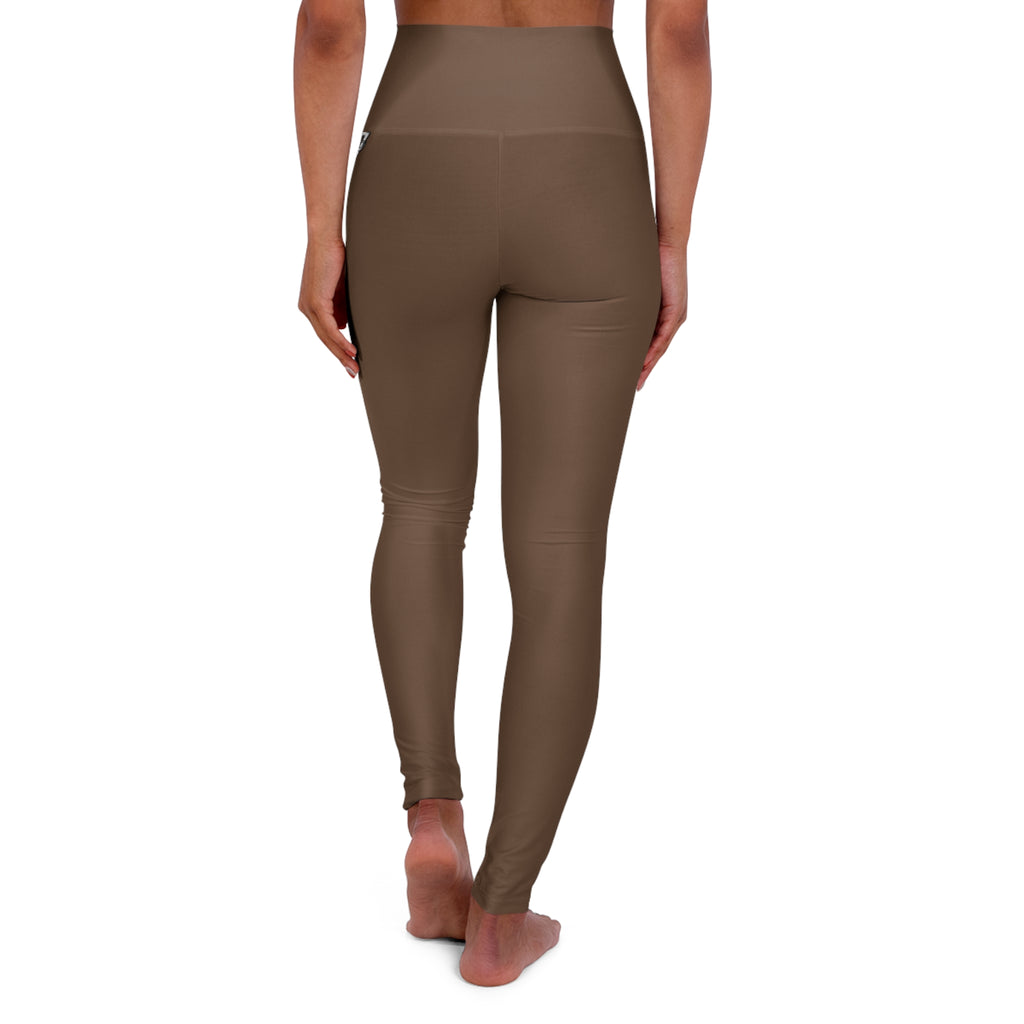 Mocha Brown Essential High-Waisted Yoga Leggings