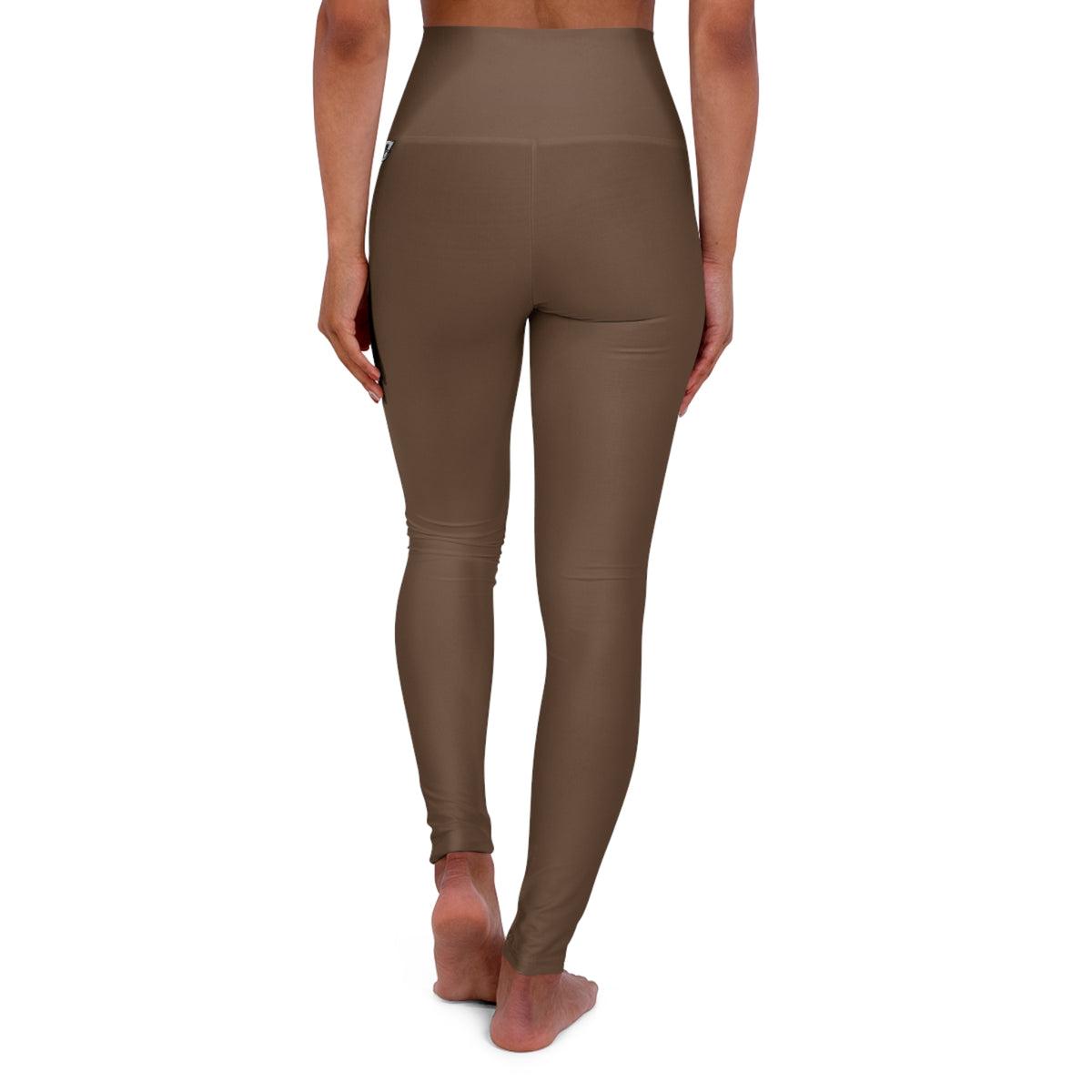 Mocha Brown Essential High-Waisted Yoga Leggings