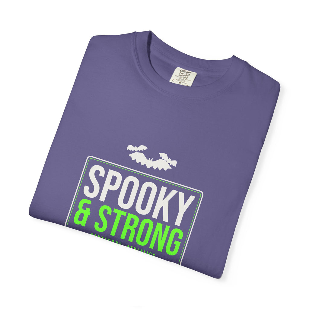 Spooky & Strong | Women's Halloween Garment-Dyed Graphic Tee