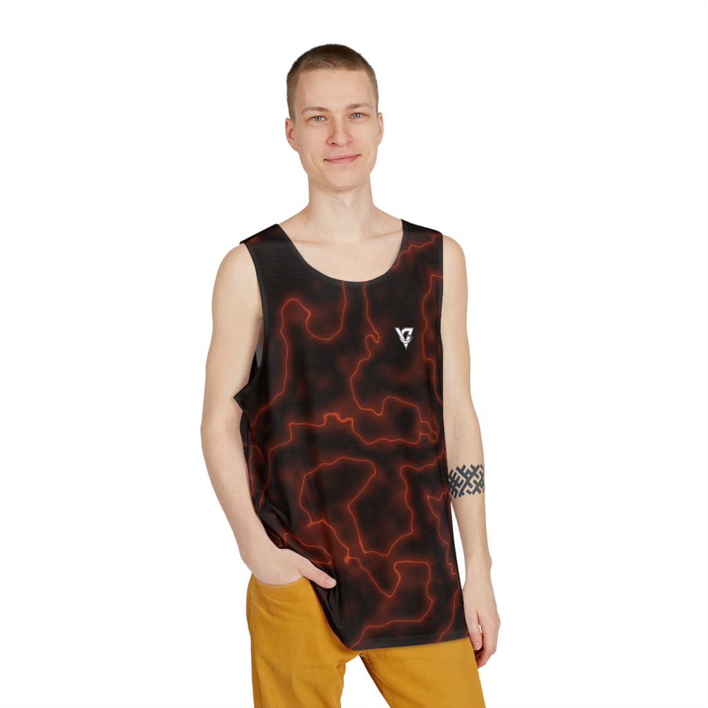 Rust Marble Men's Athletic Tank
