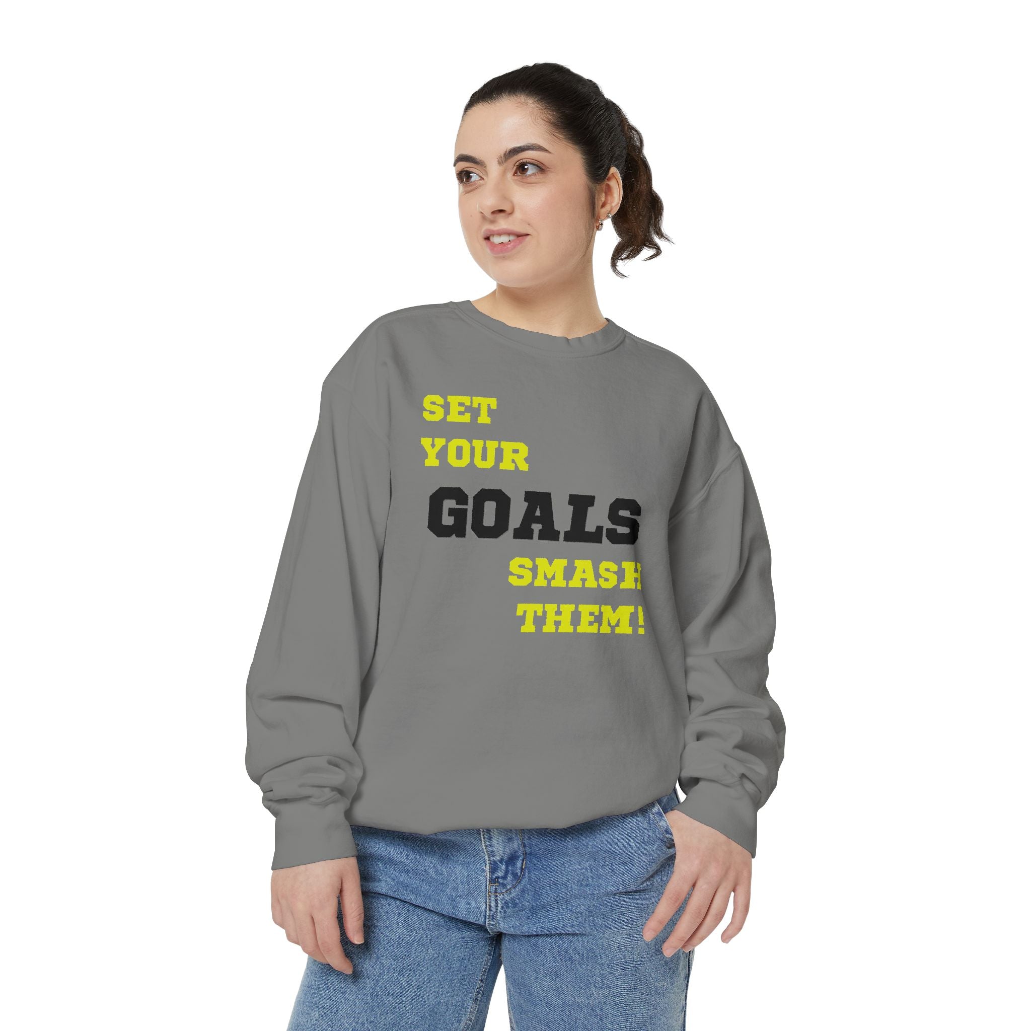 Set Goals | Motivational Crewneck Sweatshirt