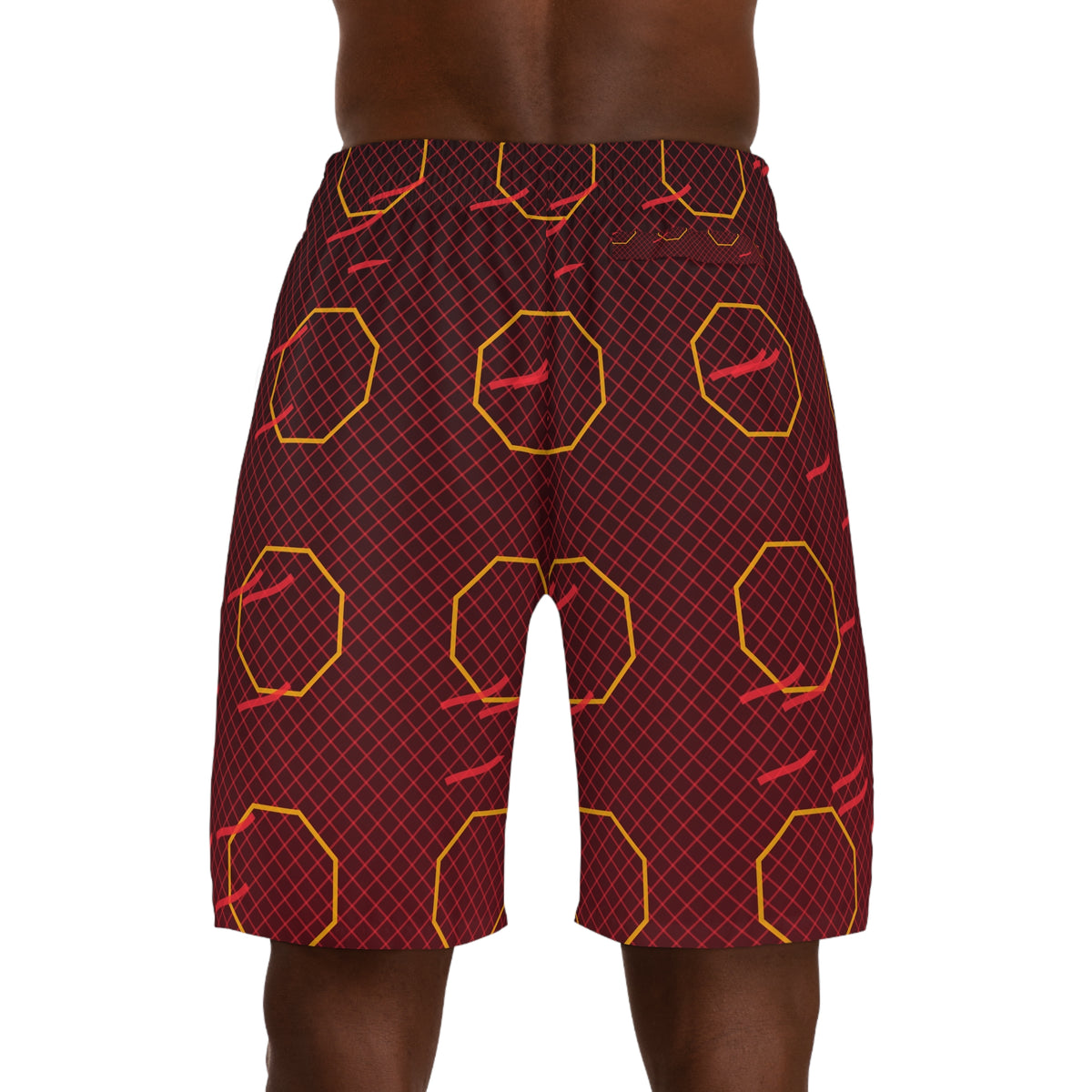 Combat Sports Crimson Blaze Cage Mesh Men's Athletic Shorts with Pockets