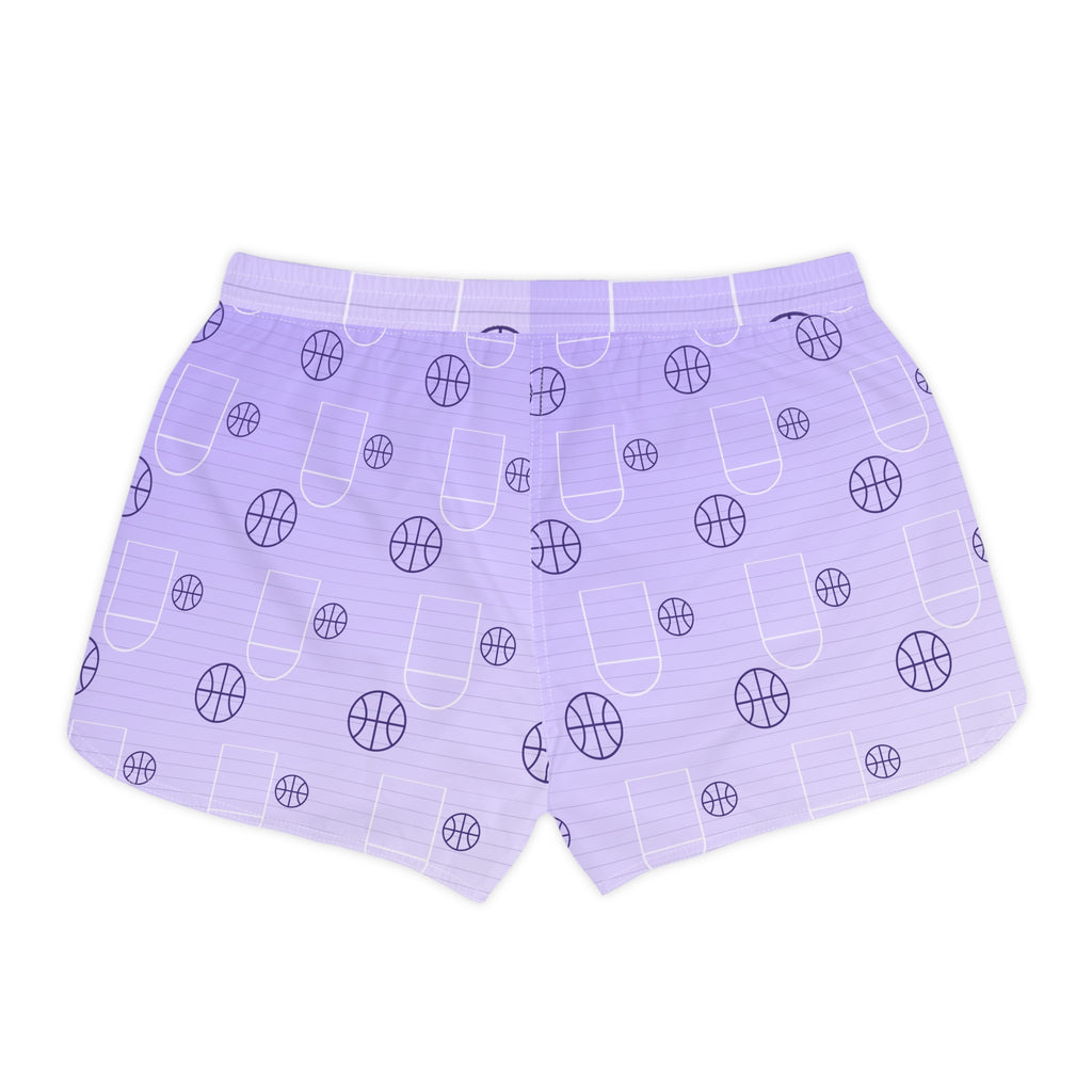 Basketball Lavender Mist Court Seam Women's Athletic Shorts with Pockets