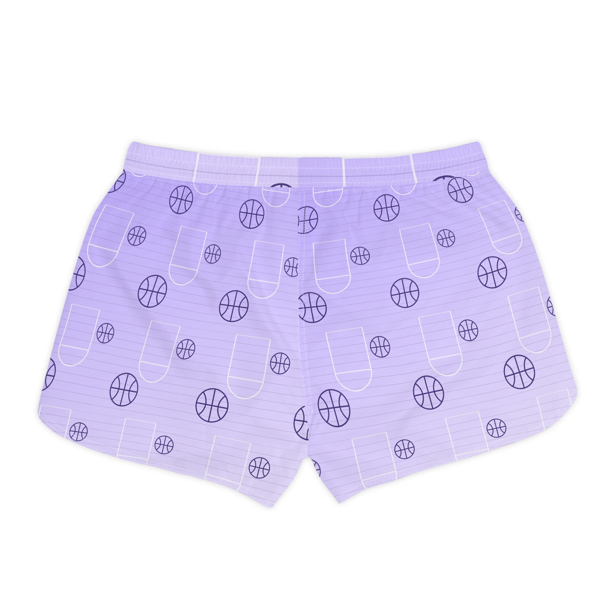 Basketball Lavender Mist Court Seam Women's Athletic Shorts with Pockets