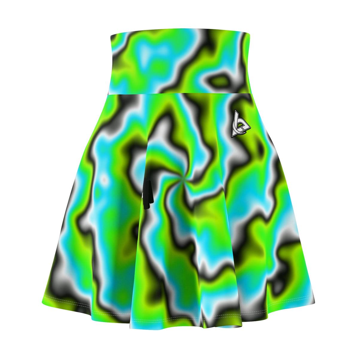 Training & Gym Lime Riot Tie-Dye Spin Women's Athletic Skater Skirt