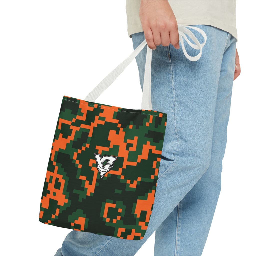 Evergreen Ember Digital Camo Tote Bag — All-Over Print Gym & Everyday Tote