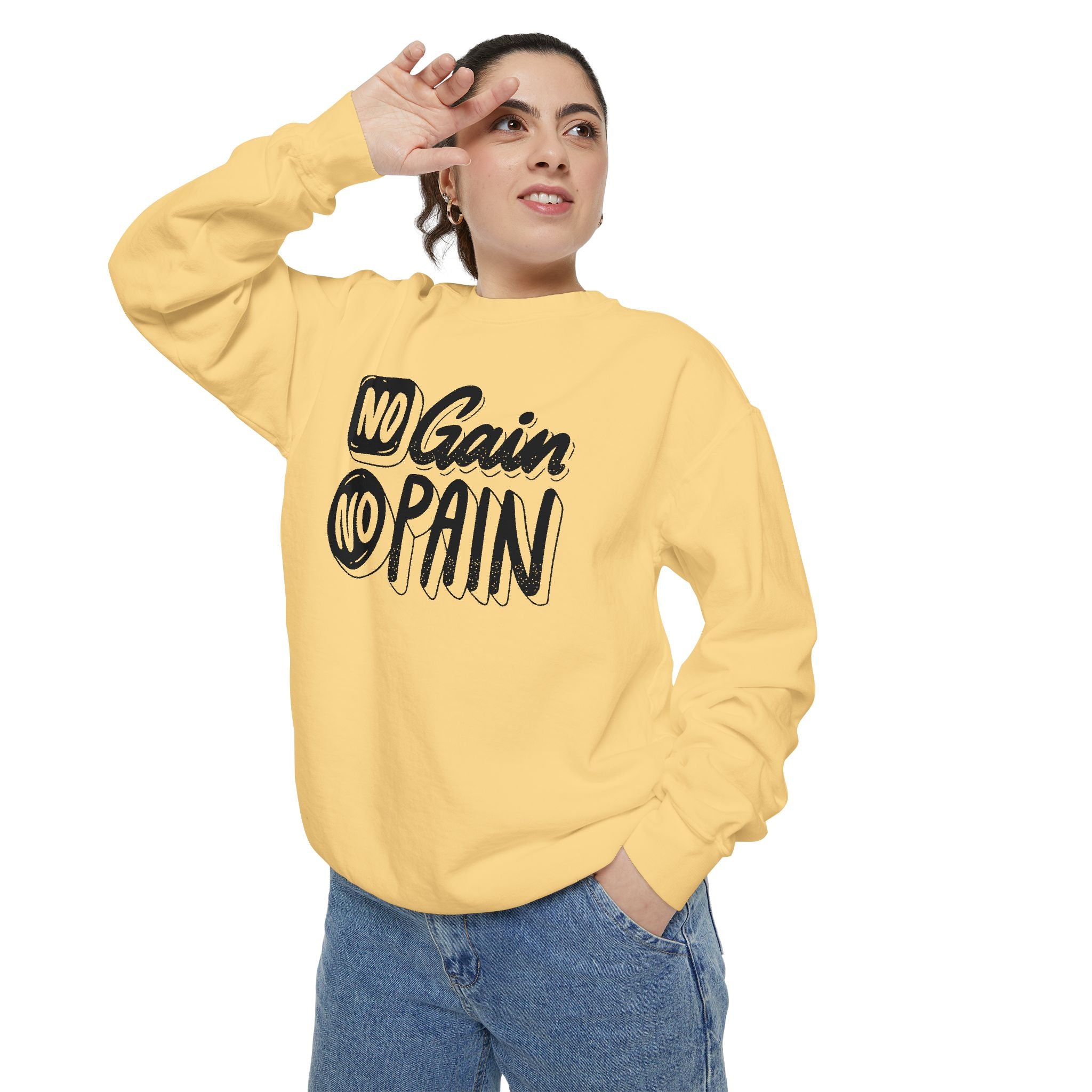 No Gain No Pain Sweatshirt | Motivational Fitness Crewneck