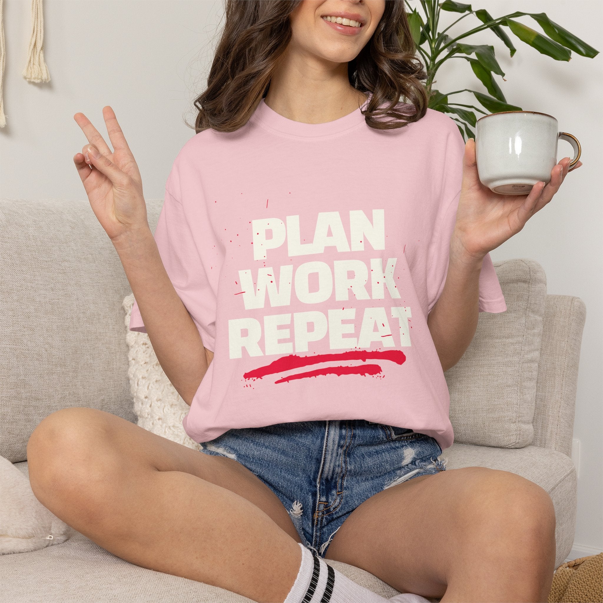 Plan Work Repeat | Graphic T-Shirt