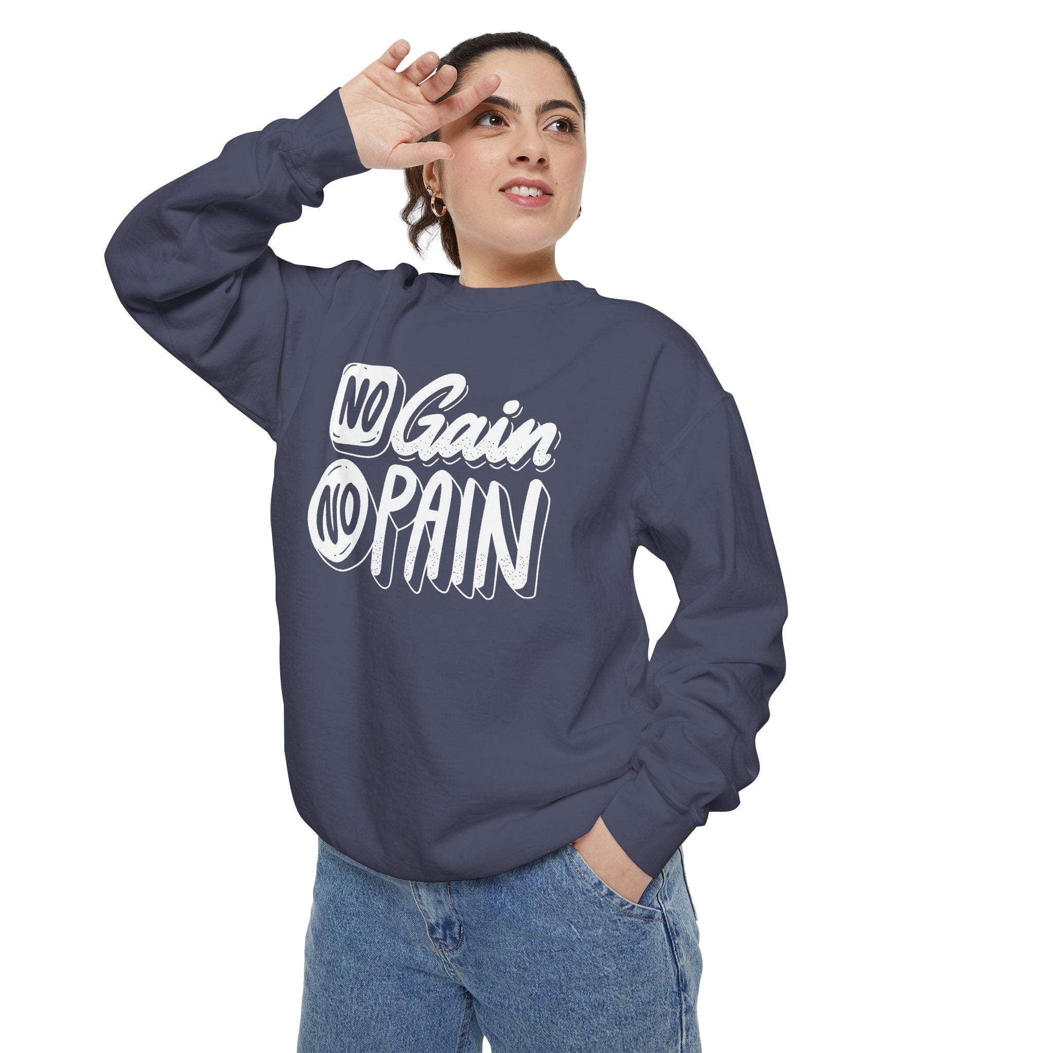 No Gain No Pain Sweatshirt | Motivational Fitness Crewneck