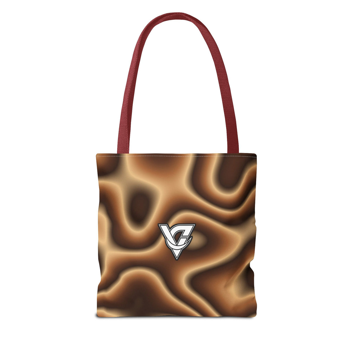 Chestnut Tie-Dye Tote Bag — All-Over Print Gym & Everyday Tote