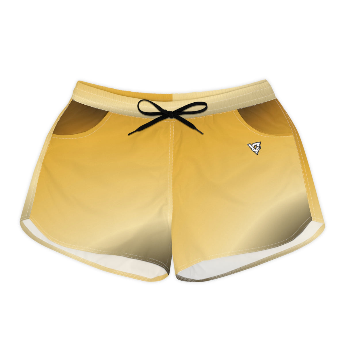 Women's Multipurpose Athletic Shorts with Pockets | Harvest Gold Ombre
