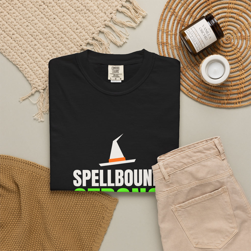 Spellbound Strong | Women's Halloween Garment-Dyed Graphic Tee