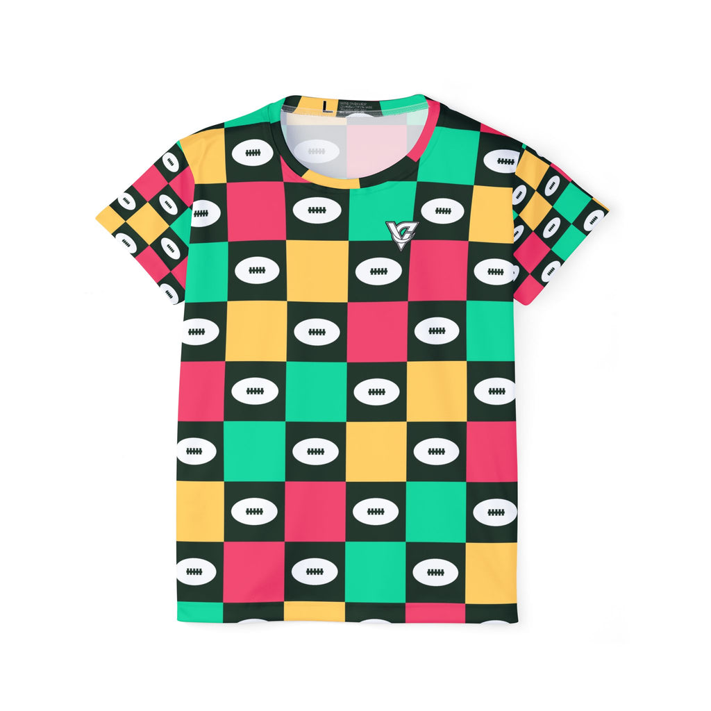 Football Watermelon Checker Drive Women's Sports Jersey