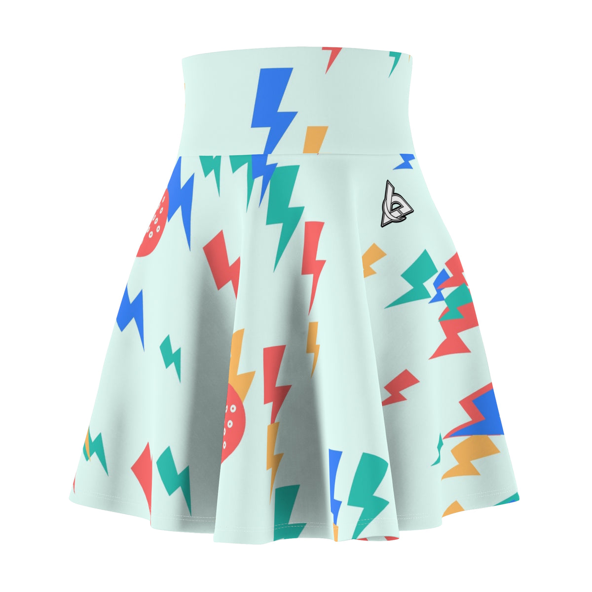 Golf Sea Glass Bolt Strike Women's Athletic Skater Skirt