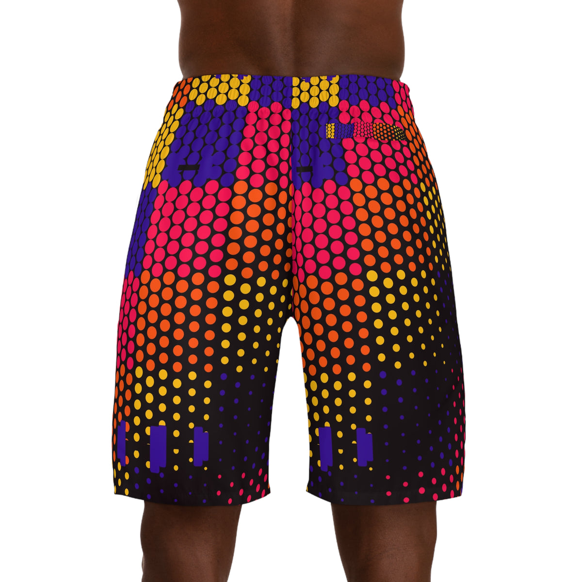 Training & Gym Hot Lava Halftone Pulse Men's Athletic Shorts with Pockets