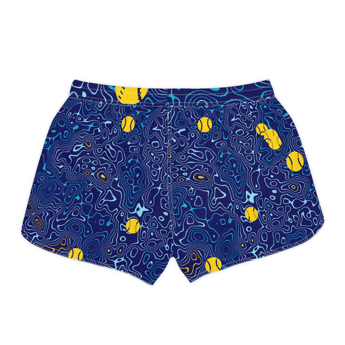 Baseball & Softball Cobalt Spark Topo Trail Women's Athletic Shorts with Pockets
