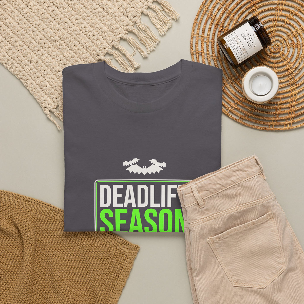 Deadlift Season | Men's Halloween Graphic Gym T-Shirt