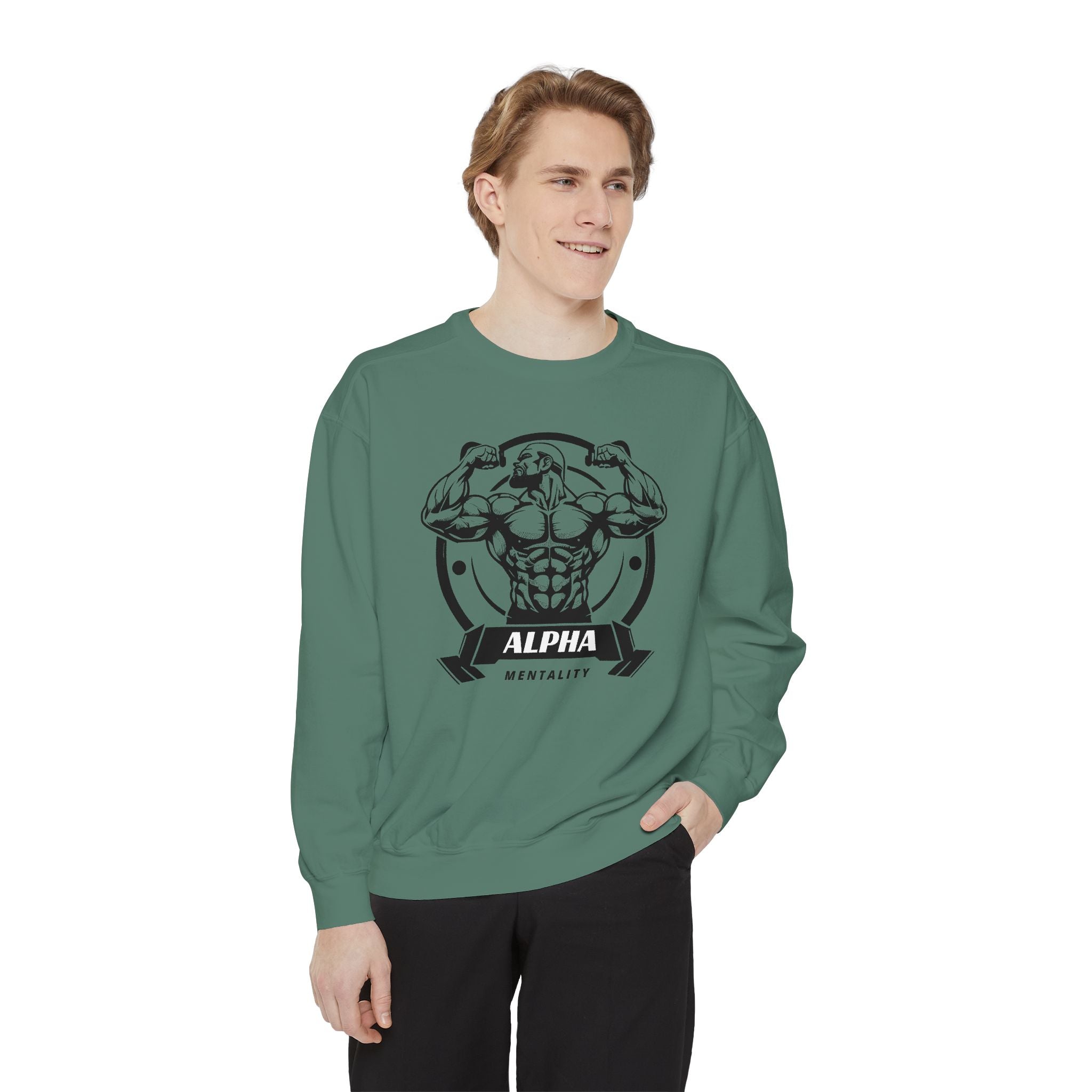 Alpha Mentality Sweatshirt | Muscular Gym Crewneck