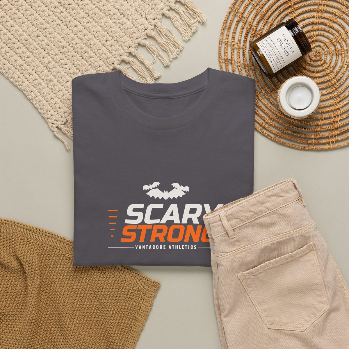 Scary Strong | Men's Halloween Graphic Gym T-Shirt