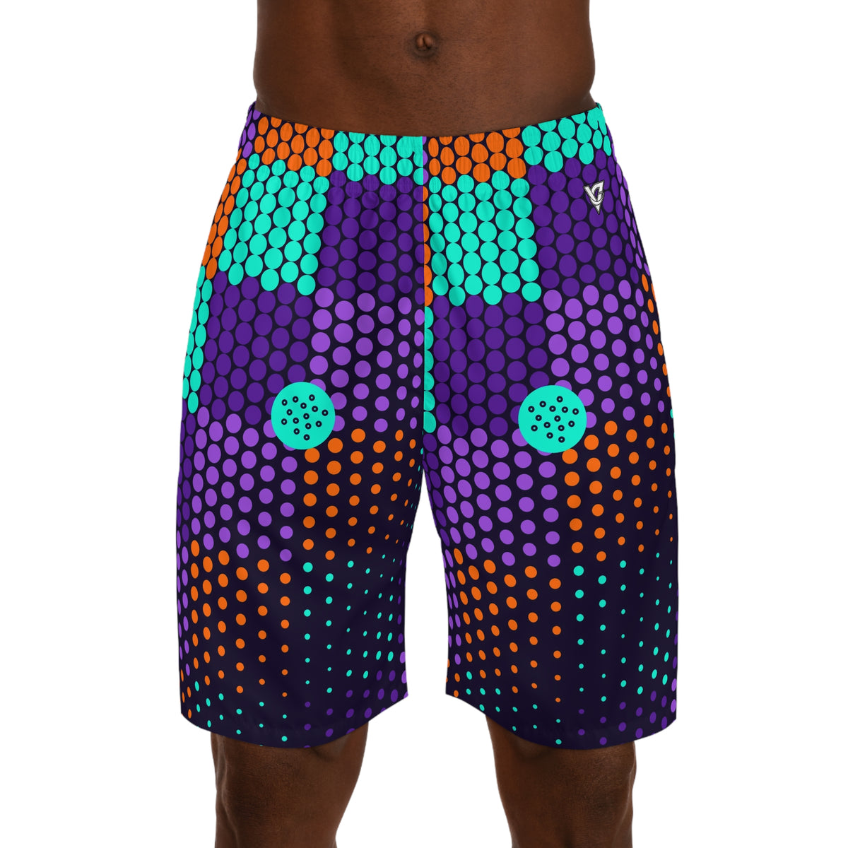 Golf Galaxy Glow Halftone Pulse Men's Athletic Shorts with Pockets