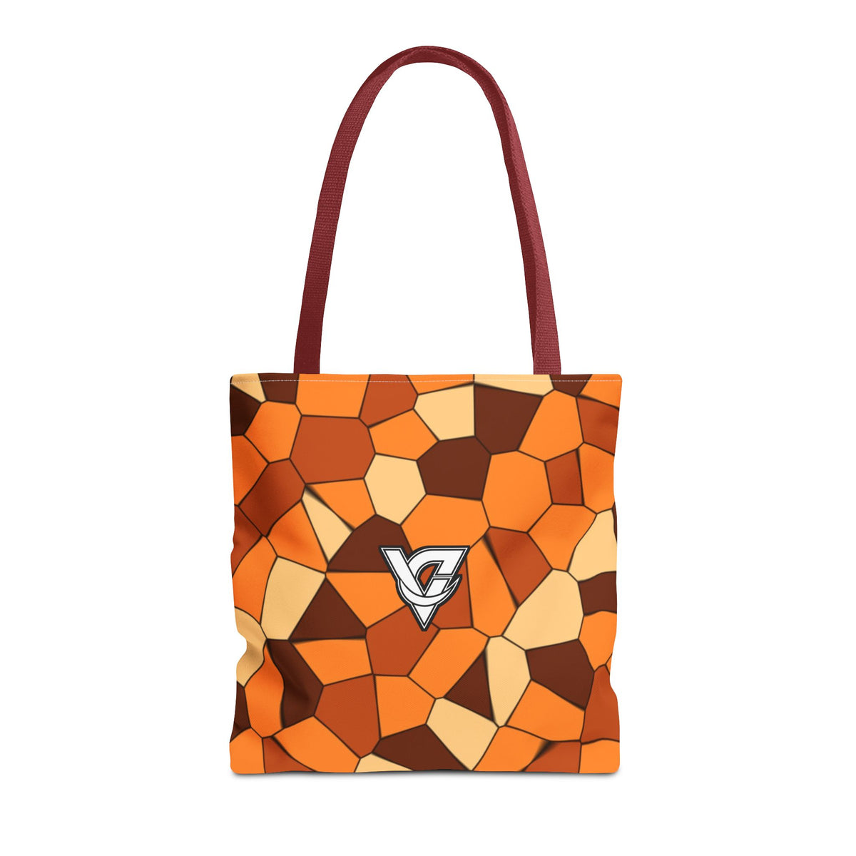 Pumpkin Mosaic Tote Bag — All-Over Print Gym & Everyday Tote