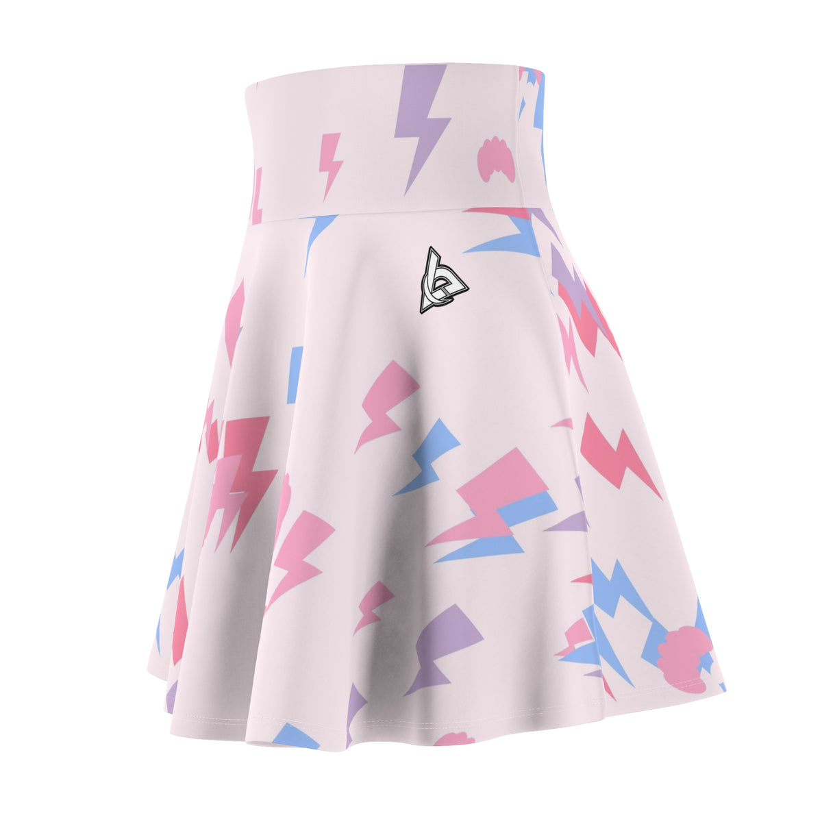Yoga Cotton Candy Bolt Strike Women's Athletic Skater Skirt