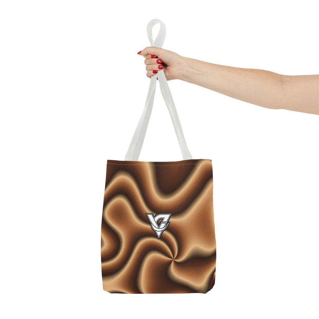 Chestnut Tie-Dye Tote Bag — All-Over Print Gym & Everyday Tote