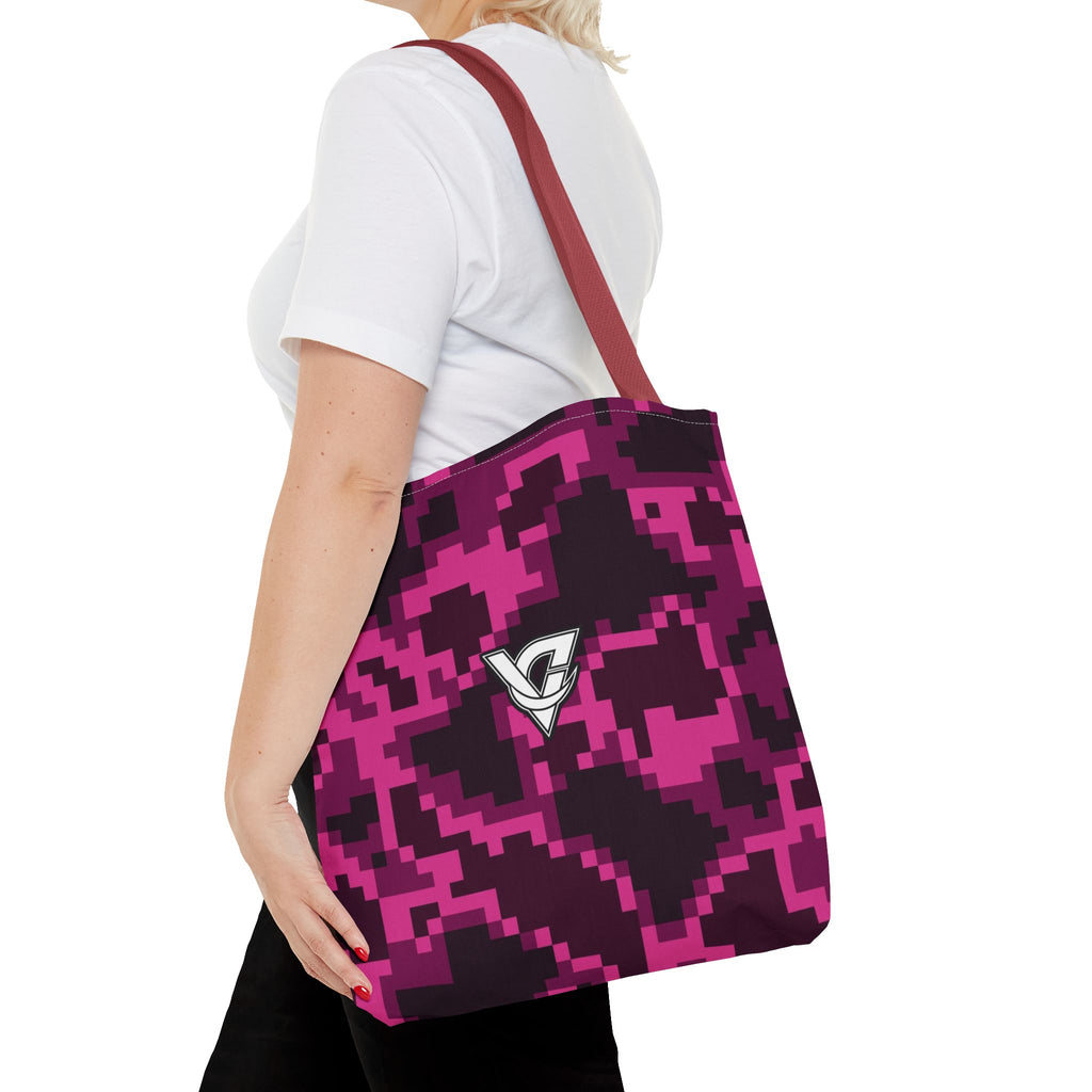 Berry Digital Camo Tote Bag — All-Over Print Gym & Everyday Tote