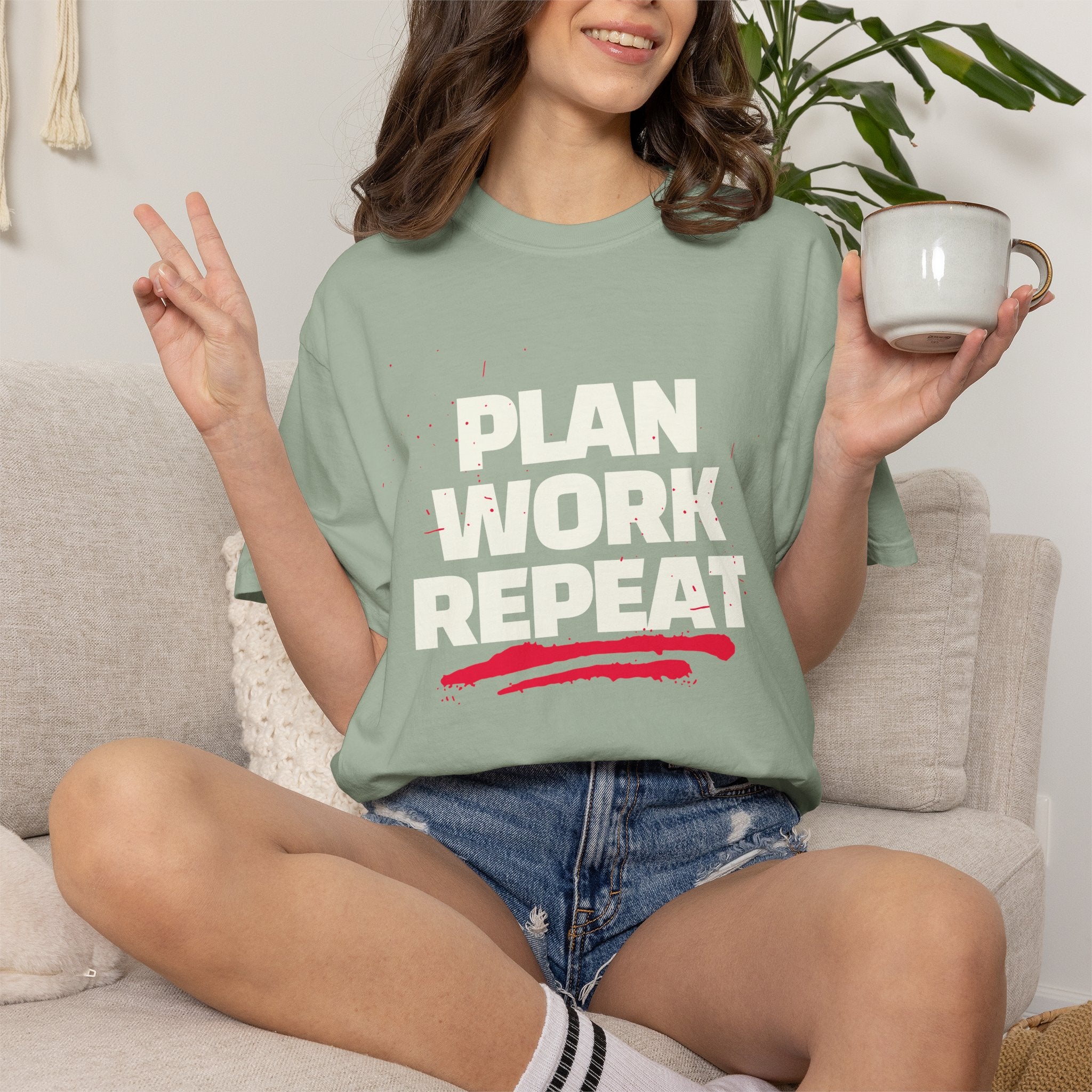Plan Work Repeat | Graphic T-Shirt