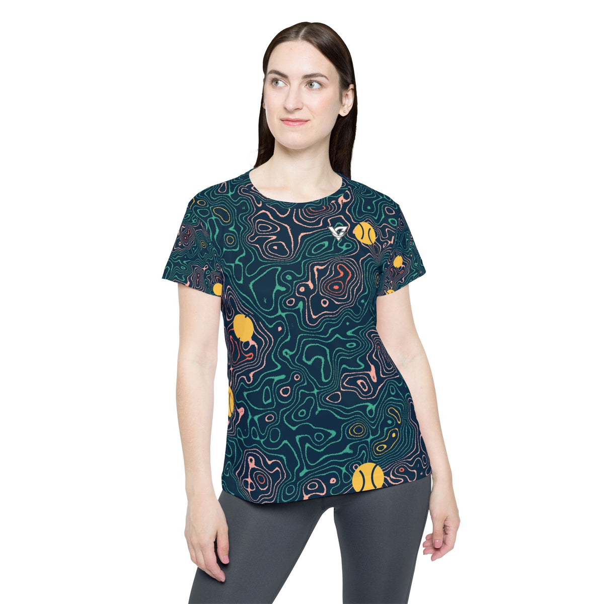 Tennis Coral Reef Topo Trail Women's Sports Jersey
