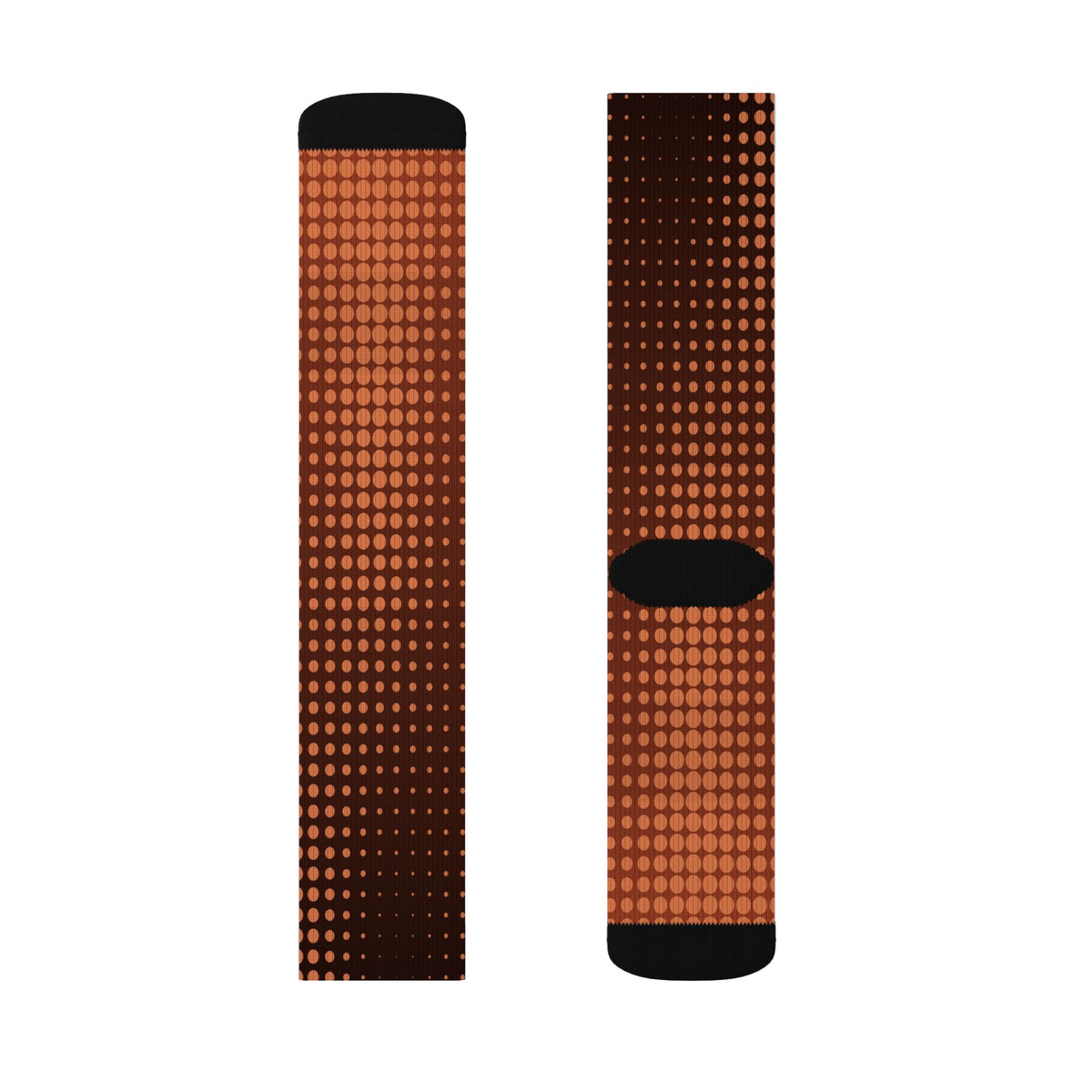 Terracotta Halftone Athletic Crew Socks