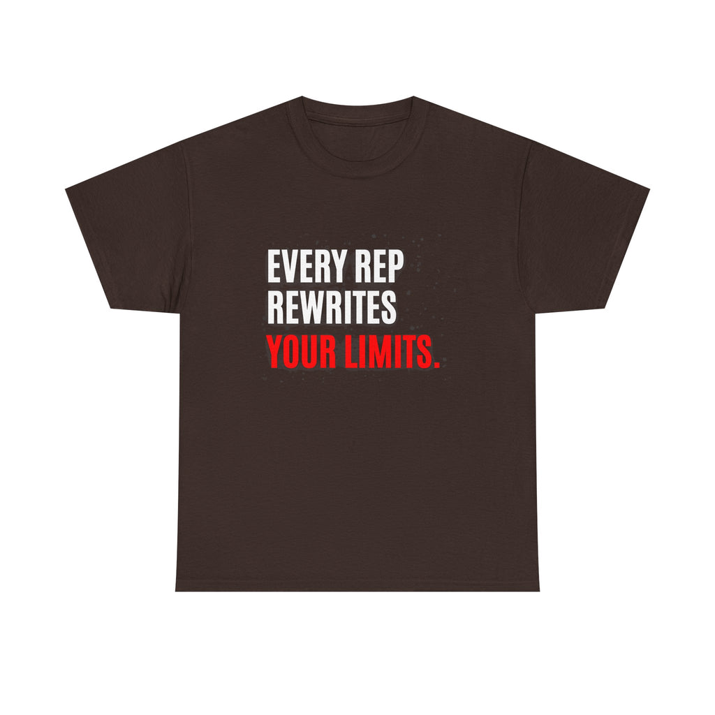Every Rep Rewrites Your Limits | Motivational Gym T-Shirt