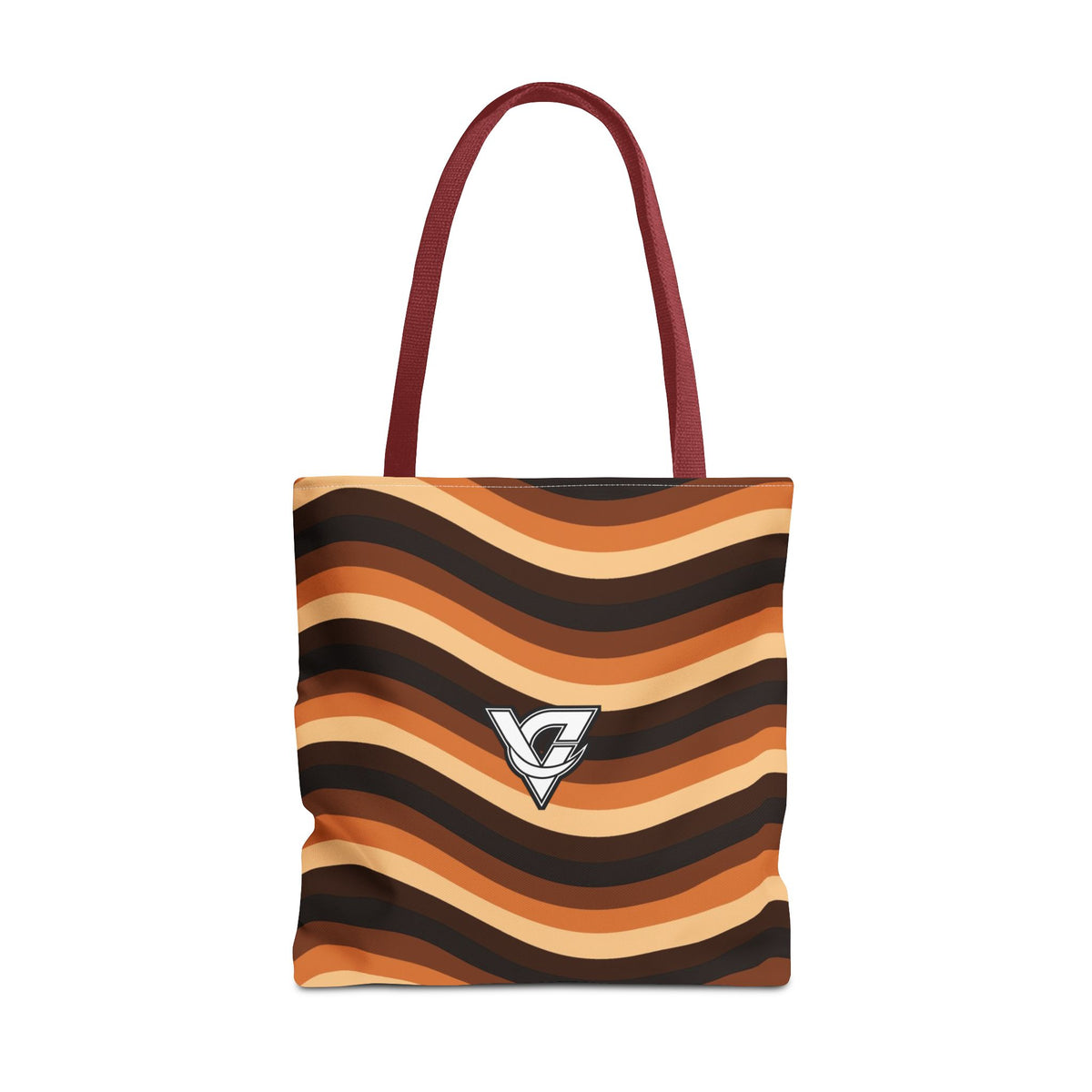 Copper Wave Tote Bag — All-Over Print Gym & Everyday Tote