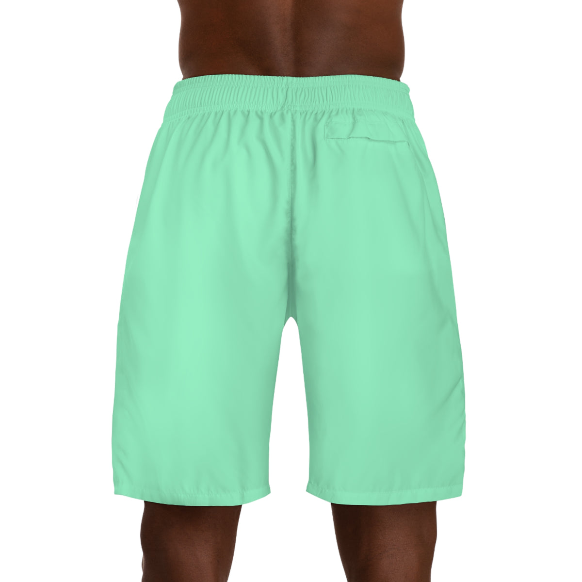 Vantacore Solid Mint Men's Athletic Shorts with Pockets