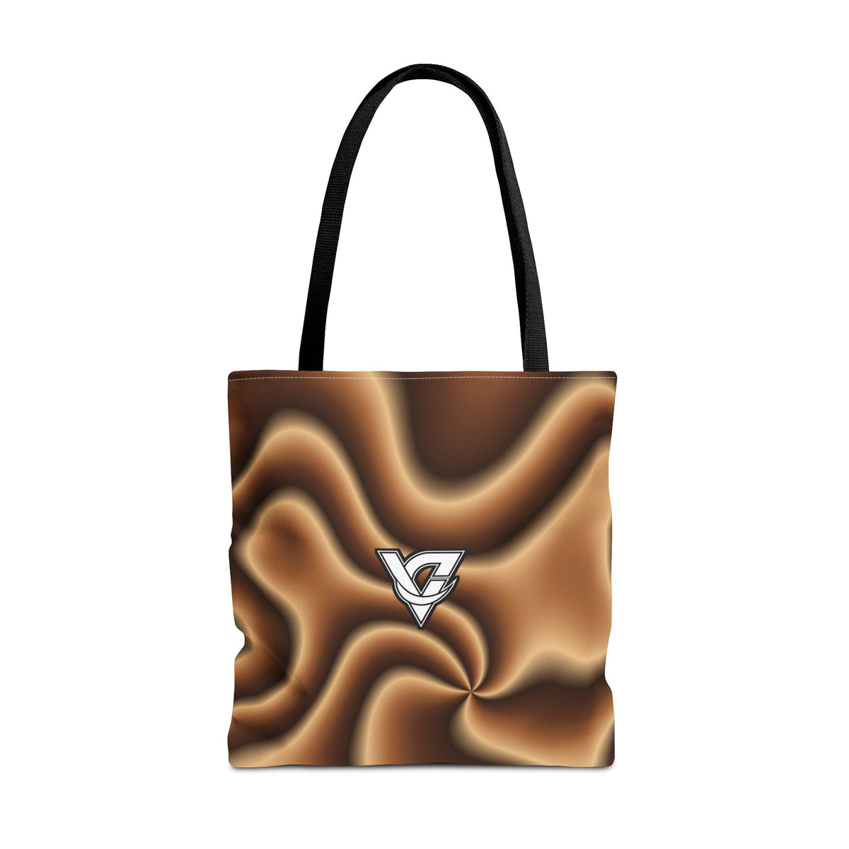 Chestnut Tie-Dye Tote Bag — All-Over Print Gym & Everyday Tote