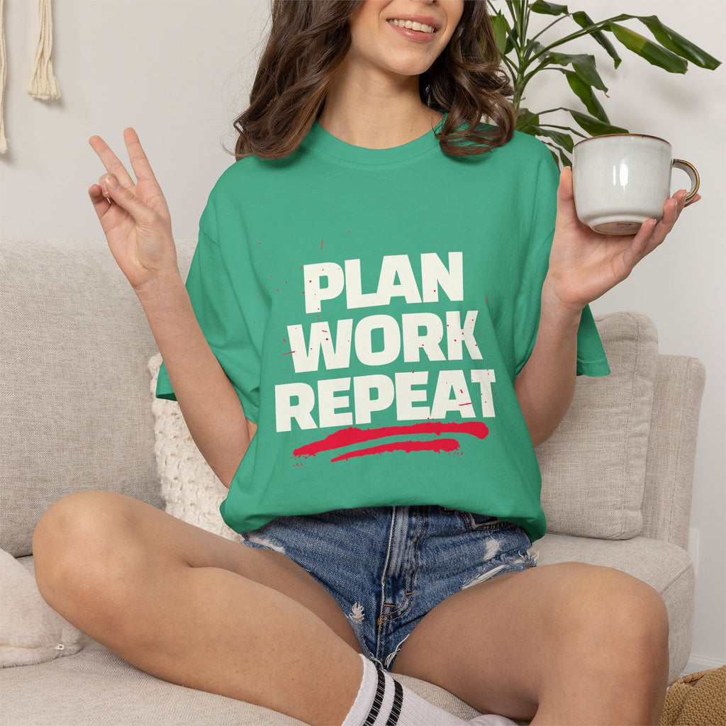Plan Work Repeat | Graphic T-Shirt