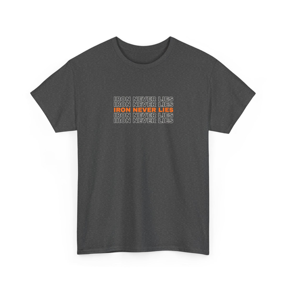 Iron Never Lies | Men's Graphic Gym T-Shirt
