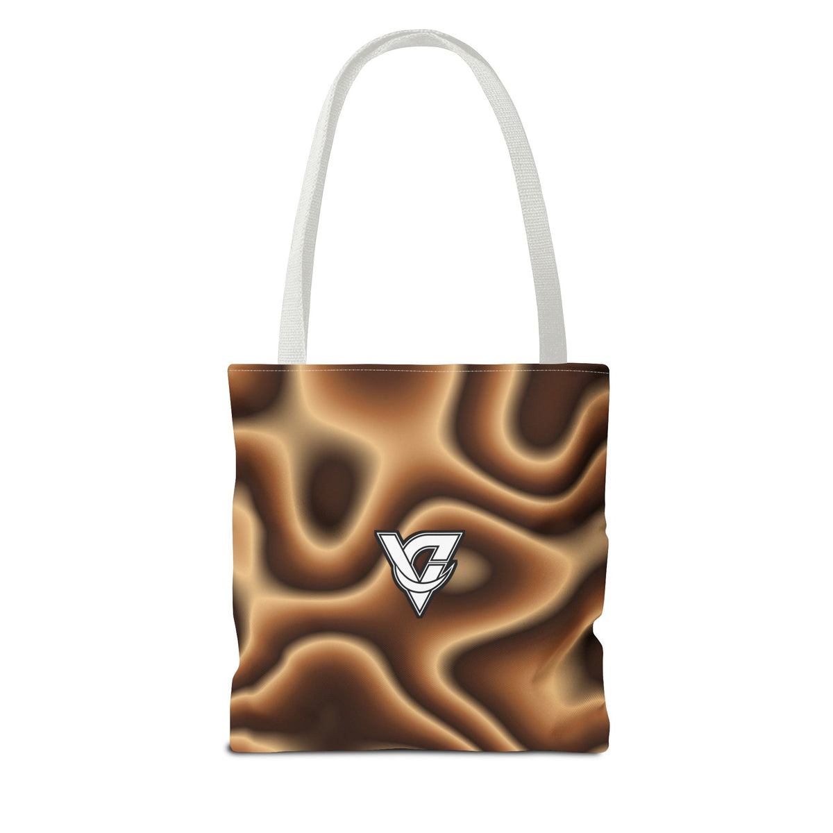 Chestnut Tie-Dye Tote Bag — All-Over Print Gym & Everyday Tote