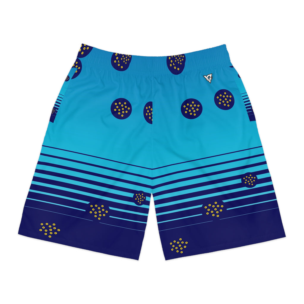 Golf Cobalt Spark Horizon Fade Men's Athletic Shorts with Pockets