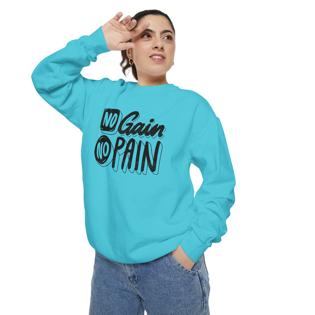 No Gain No Pain Sweatshirt | Motivational Fitness Crewneck