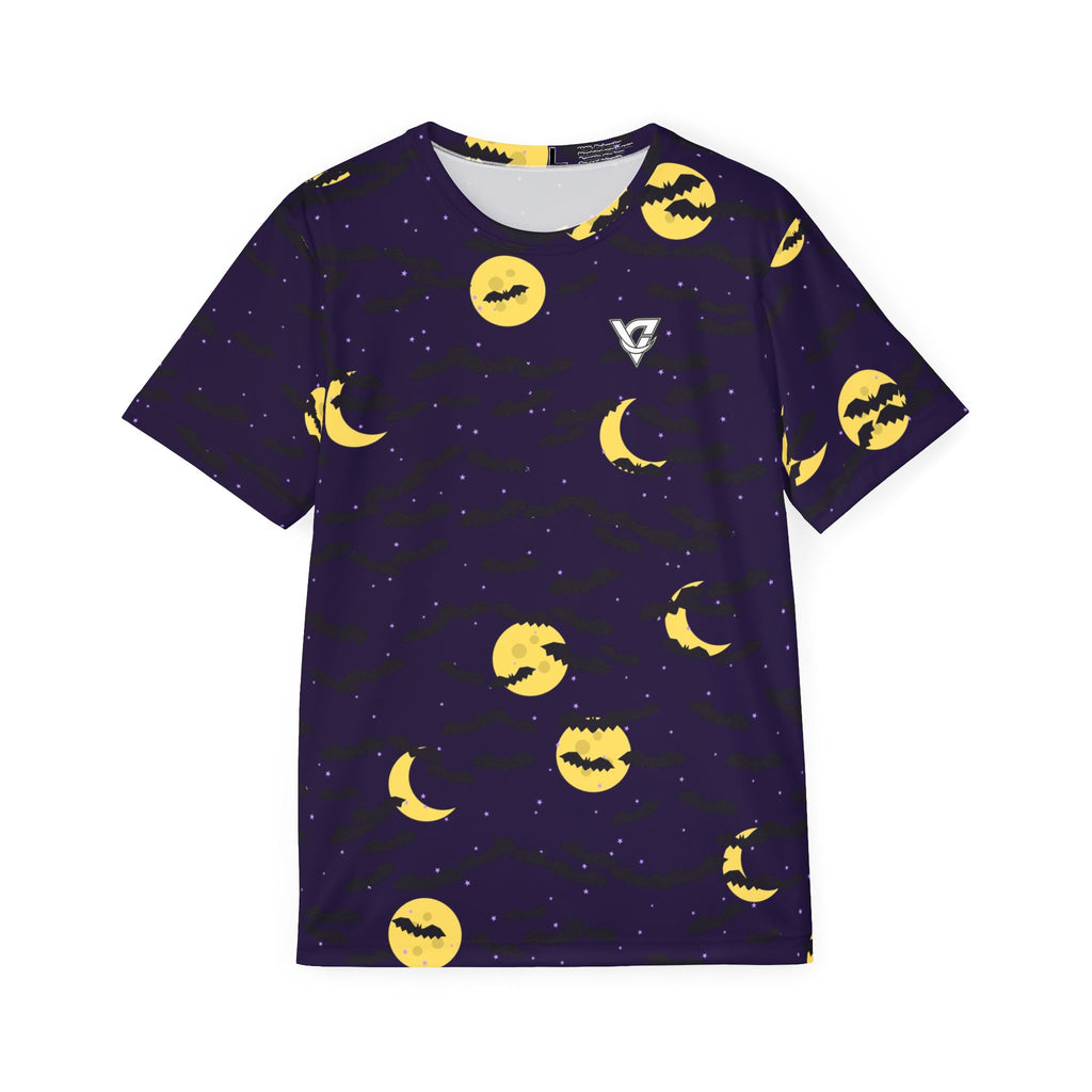 Halloween Witching Purple Bat Swarm Multipurpose Athletic Shirt
