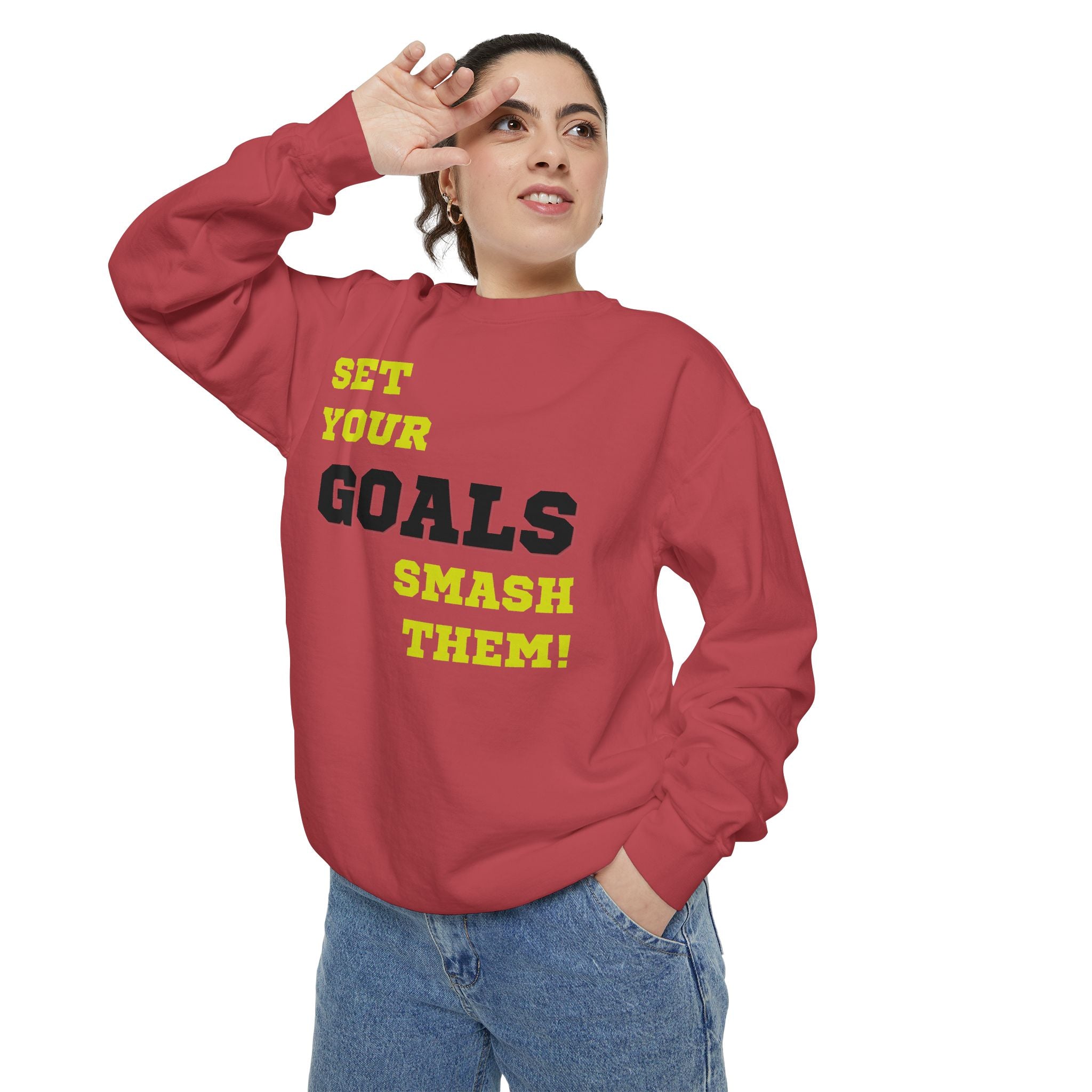 Set Goals | Motivational Crewneck Sweatshirt