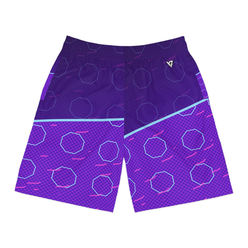 Combat Sports Ultra Violet Cage Mesh Men's Athletic Shorts with Pockets