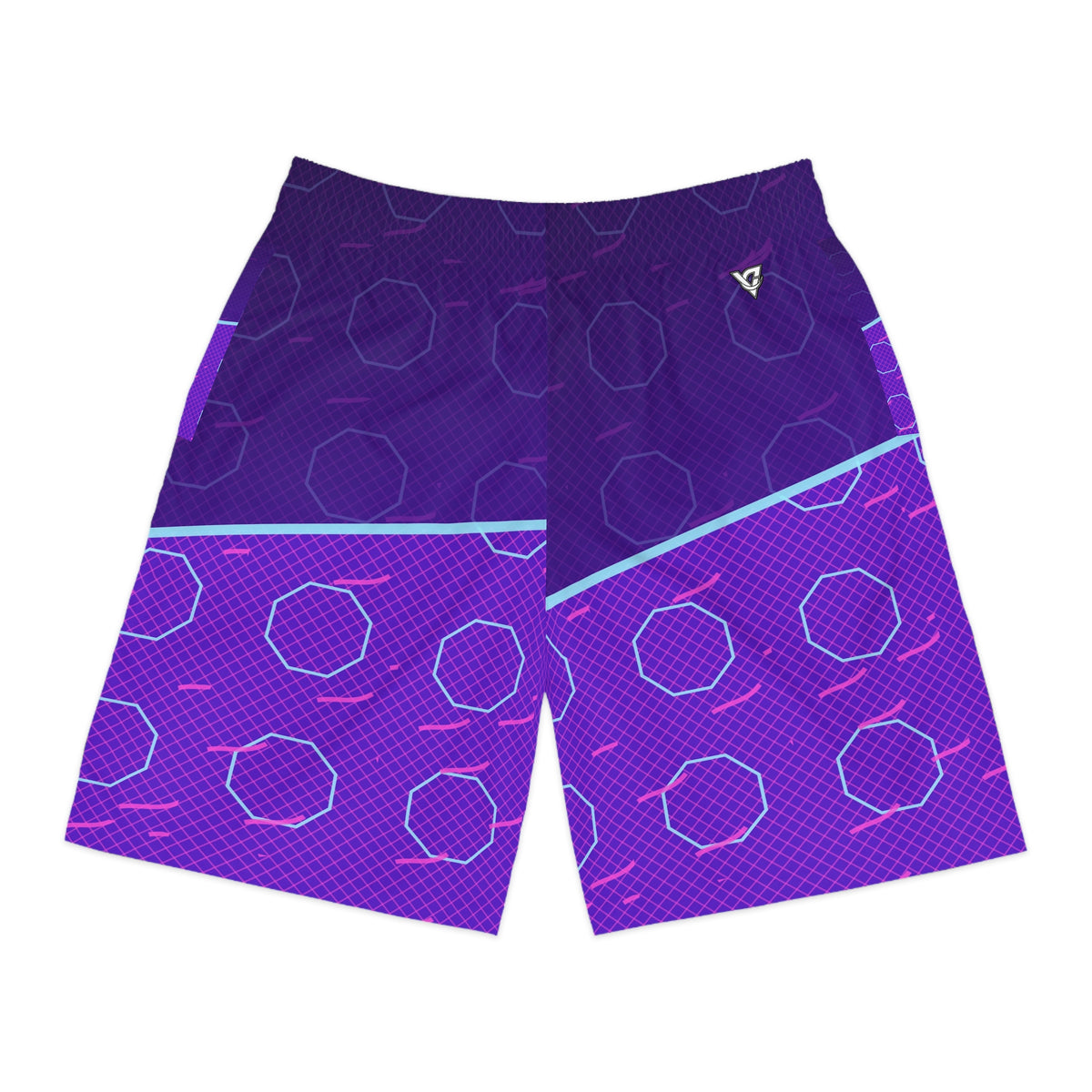 Combat Sports Ultra Violet Cage Mesh Men's Athletic Shorts with Pockets