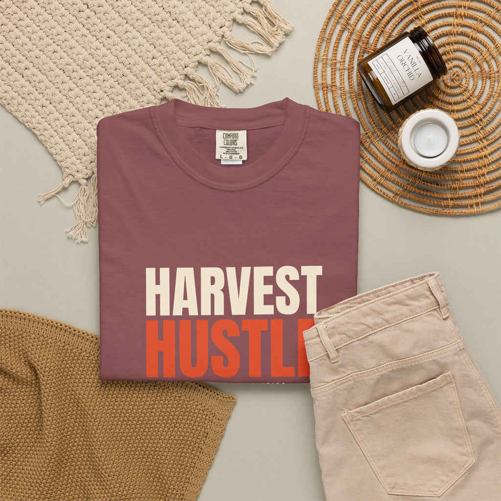 Harvest Hustle | Women's Garment-Dyed Graphic Tee