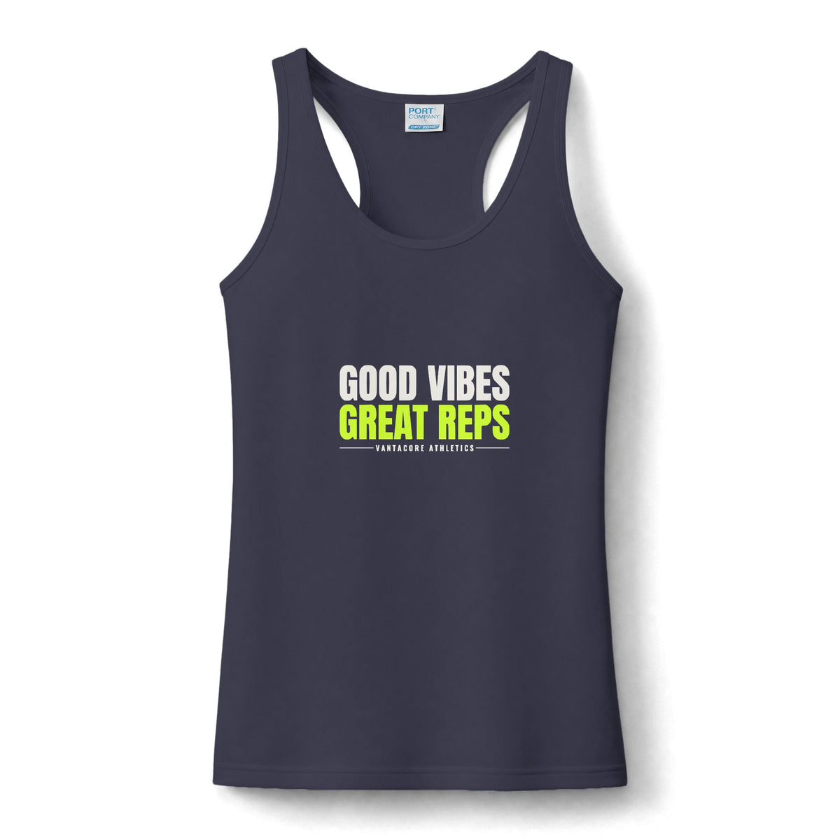 Good Vibes Great Reps | Women's Performance Racerback Tank