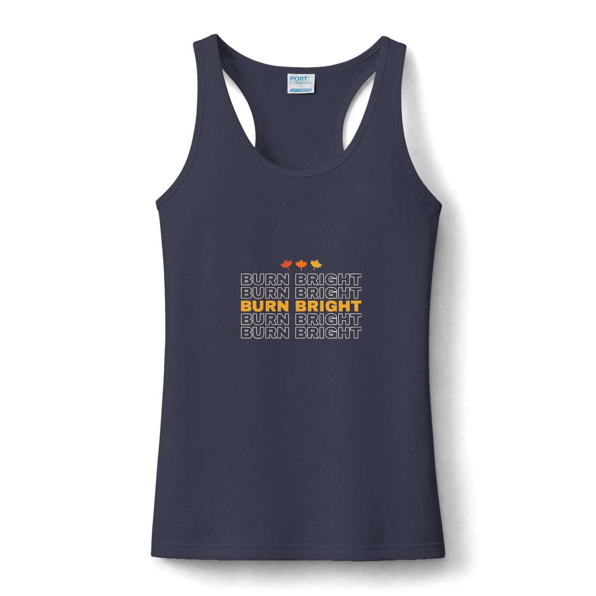Burn Bright | Women's Performance Racerback Tank